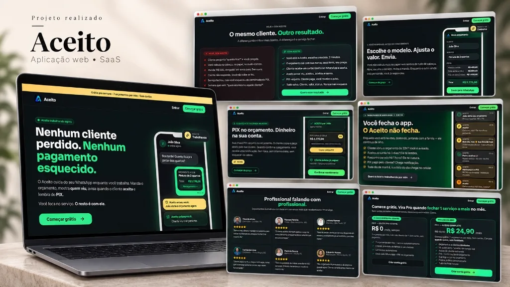 Projeto Aceito - Aplicação Web & SaaS