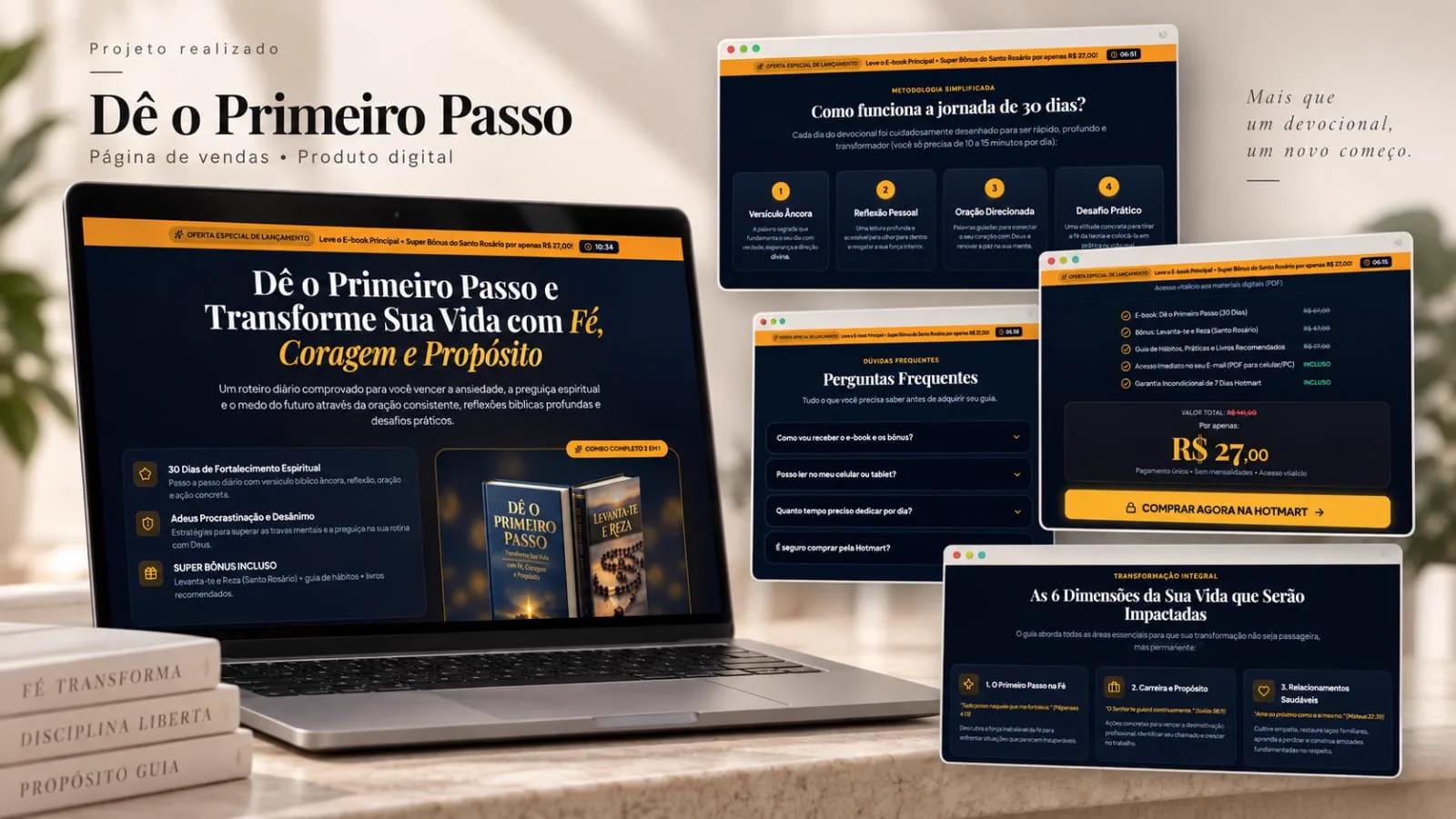Projeto Dê o Primeiro Passo - Livro e Devocional