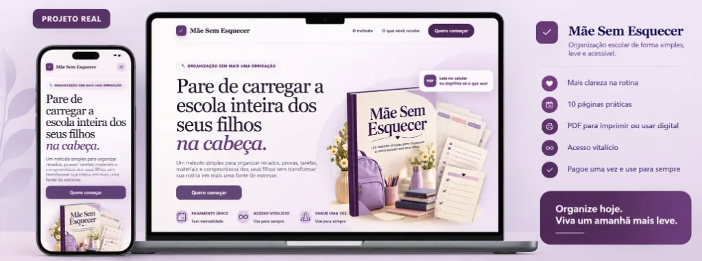 Projeto Mãe Sem Esquecer - Organização Escolar