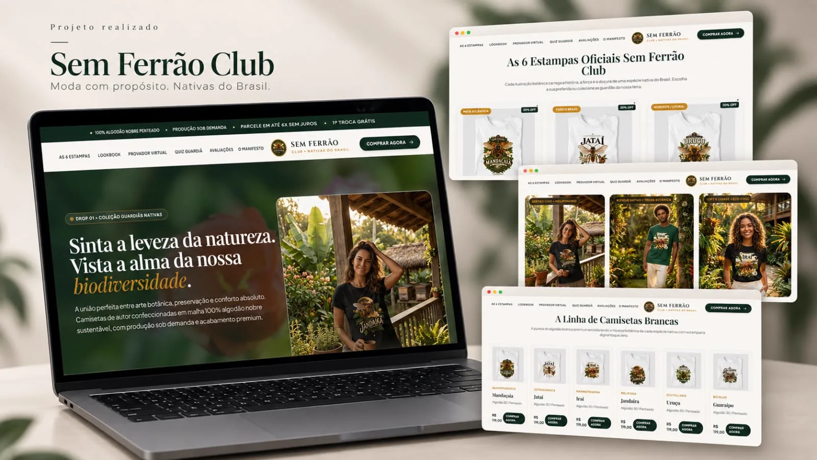 Projeto Sem Ferrão Club - Loja de Moda Sustentável